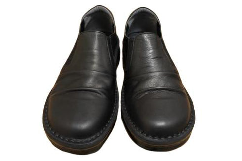 【インコルジェ8303 ブラック】くしゅっとかわいい脱ぎ履きらくらくシューズ